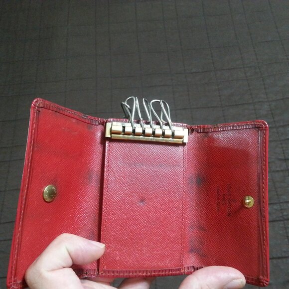 Vintage LV Louis Vuitton Epe Leather Key Holder Case ed Unisex Men's Women's - Picture 3 of 15